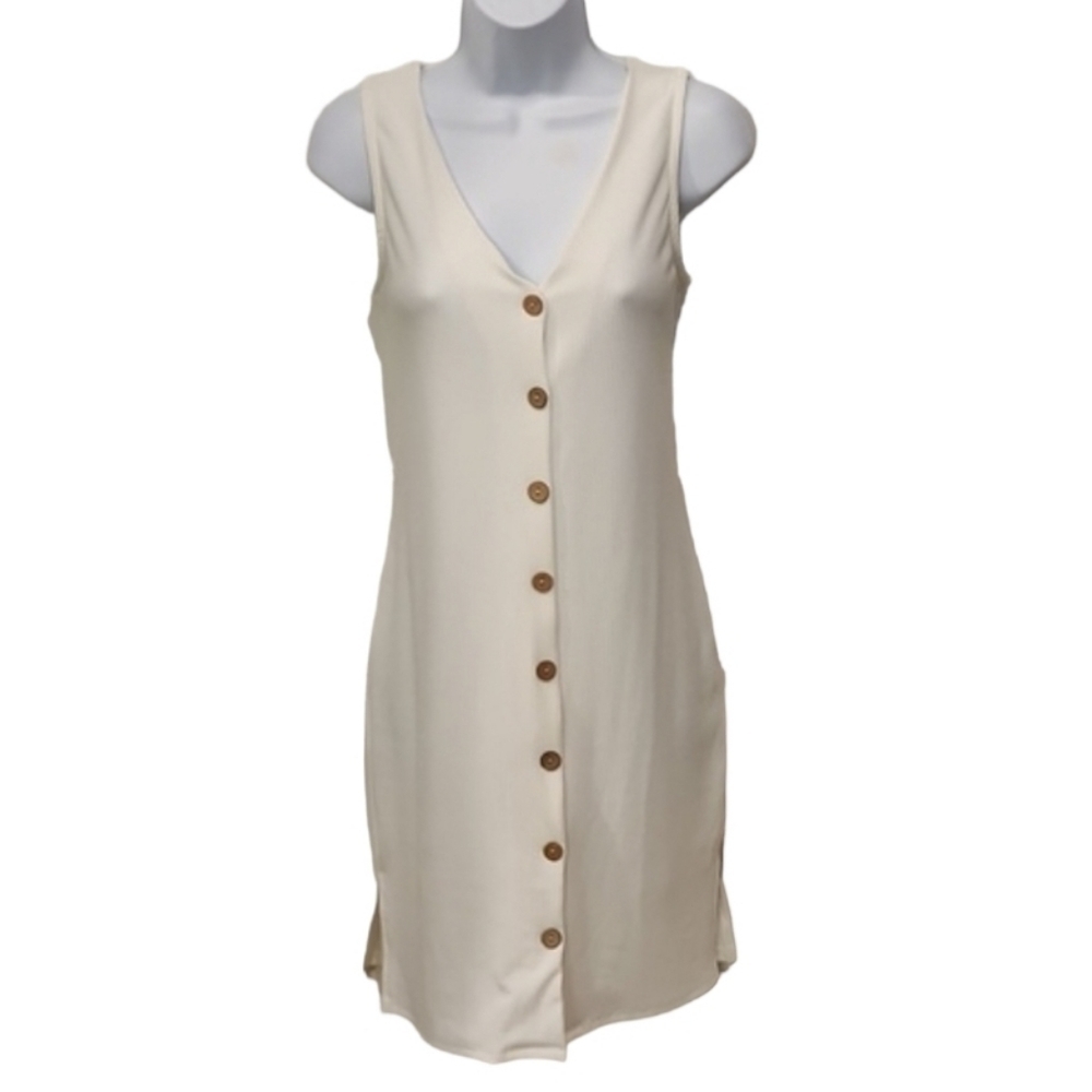 Jessy B Modcloth Knit Ribbed Midi Button Up Dress
